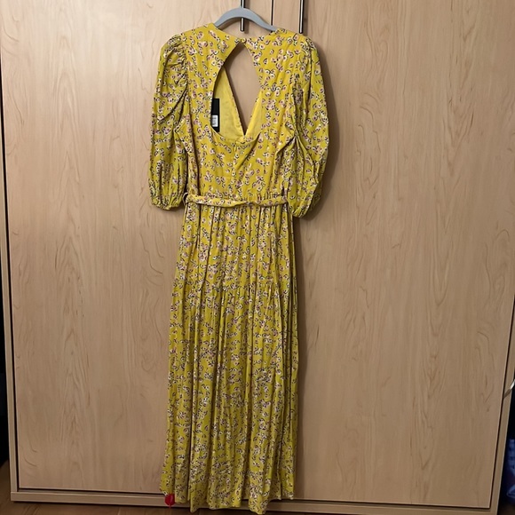 Nicholas Celie Hastings Floral Maxi Linen Dress Size 6 NWT - Picture 10 of 16